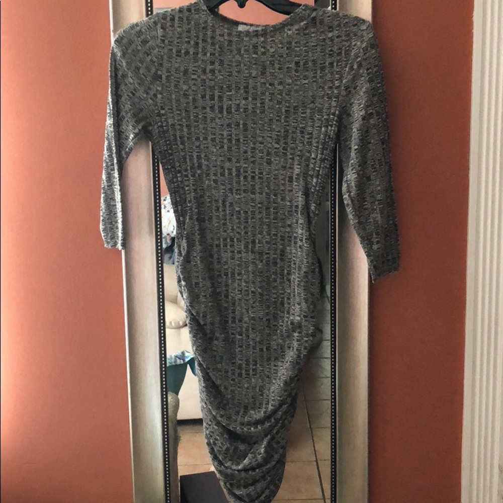 Gray Knit Dress